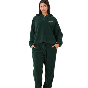 Ensemble de survêtement décontracté pour femme : sweat à capuche et pantalon de jogging fuselé à taille élastique – Vente en gros - Product Image 1