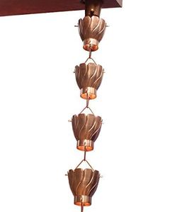 Cadena de Lluvia Metálica de Lujo para Exteriores, Hecha a Mano, Impermeable, con Molinillos de Viento y Campanas Conmemorativas para Jardín y Hogar - Product Image 1