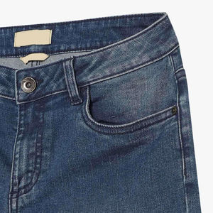 Jeans de Mezclilla para Mujer 2026, Corte Regular, Transpirables, Ecológicos, Cintura Media, Estilo Vintage, Rectos, Largura al Tobillo, 100% Algodón, OEM - Product Image 6