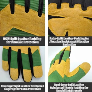 Gants mécaniques en nitrile de qualité supérieure fabriqués au Pakistan, respirants, antidérapants, avec manchette de sécurité, gants de protection pour les travailleurs - Product Image 6
