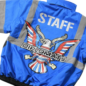 Giacca a vento Safari Riflettente con Aquila per Diplomati |   Imbottitura in Tela di Poliestere Traspirante, Impermeabile ed Ecologica con Cappuccio - Product Image 4