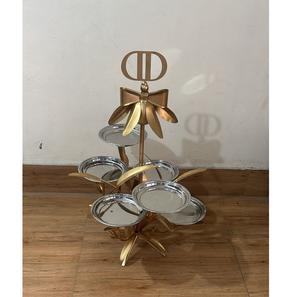 Support à gâteau en laiton doré fait main pour les fêtes d'anniversaire, les mariages, les cupcakes, les pâtisseries, les biscuits - Product Image 6