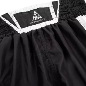 Shorts de boxe sur mesure de style nouveau, couleur unie, polyester/nylon, séchage rapide, légers, fabriqués au Pakistan pour hommes à prix avantageux - Product Image 5