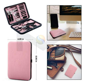 Kit de Manicura de Lujo de 18 Piezas con Logotipo Personalizado, Juego de Cuidado Personal de Acero Inoxidable Resistente, Cortaúñas Profesional de 18 Piezas - Product Image 2