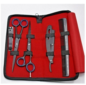 Kit de coiffure professionnel en acier inoxydable avec poignée annulaire - Emballage cadeau écologique réutilisable pour soins personnels - Product Image 1