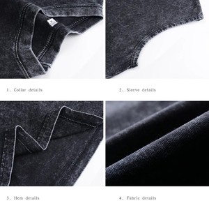 Débardeur Homme 100% Coton, Col Rond, Sans Manches, Teint Uni, Respirant, Écologique, Tricoté, Décontracté, Lavé, Coupe Ample, Surdimensionné, Logo Avant - Product Image 6