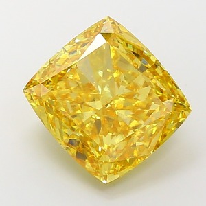 Oferta B2B al por mayor: Diamante amarillo vivido de fantasía de 10.06 ct, talla cojín modificada, VS1, corte EX, suministro profesional para joyeros, para exportación. - Product Image 1