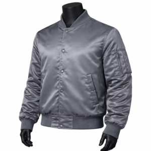 Blouson Bomber en Satin Vert Olive de Qualité Supérieure à Col Montant, Léger, Écologique et Coupe-Vent, Personnalisable - Product Image 6