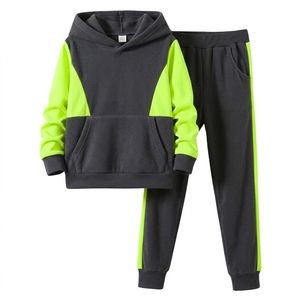 Conjunto Deportivo Casual de Primavera para Hombre, Sudadera con Capucha y Pantalones Jogger con Bloques de Color - Product Image 5