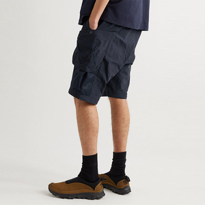 Nouveauté 2026 – Short cargo décontracté pour homme, coupe droite, avec empiècements en maille, taille élastique, effet froissé, couleurs personnalisables, imperméable - Product Image 2