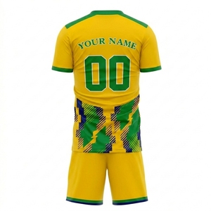 Custom <b>Soccer</b> Uniform Set Green Sublimated Jersey Shorts Unisex Breathable Moisture Wicking 100% Polyester Mesh Team Name Logo - Product Image 3