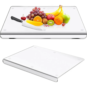 Customised 2 Pieces <b>Acrylic</b> Chopping <b>Blocks</b> Kitchen Countertop Fruits & Vegetable Cutting Board Dishwasher Safe Crafts - Product Image 3