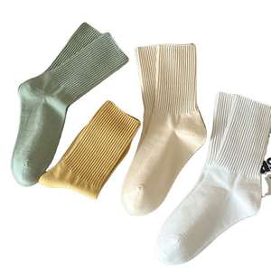 Chaussettes en coton douces, sportives et luxueuses, froissées, respirantes, hiver, couleur et logo personnalisables, vente en gros - Product Image 2