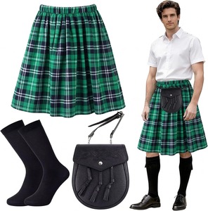 Tenue traditionnelle écossaise sophistiquée pour homme : Kilt, veste et gilet pour cérémonie de mariage et événements formels dans les Highlands - Product Image 1