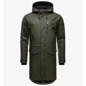 Chaqueta Impermeable de Poliéster de Alta Calidad, Abrigo Largo para Lluvia, Chaqueta Cortavientos para Senderismo al Aire Libre - Product Image 1