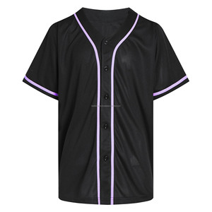 Camiseta de Béisbol Personalizada para Hombre, 100% Poliéster, Transpirable, Manga Corta, Números del Equipo Impresos, Uniformes para Adultos, Blanco, Negro, Rojo - Product Image 3