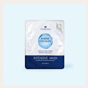 แผ่นมาส์กหน้าเกาหลี Tereusia Marine Collagen Intensive Mask Sheet 10 แผ่น ตัวอย่าง บำรุงผิวอย่างล้ำลึก ช่วยเติมความชุ่มชื้นและปลอบประโลมผิว - Product Image 4
