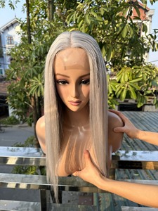Top Grade Vietnamien Cheveux Humains Haute Couleur Os Droite HD Transparent Lace Front Perruque Pour Les Femmes - Product Image 2
