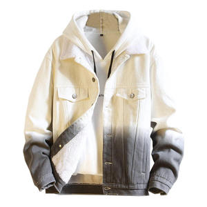 OEM 2026 Winter Men Formal <b>Fleece</b> Denim <b>Jackets</b> Front Windproof Hooded <b>Thick</b> Warm Coat High Quality Customizable - Product Image 6