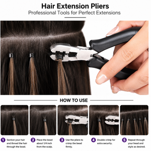Alicate Profesional para Extensiones de Cabello, Acero Inoxidable, Herramienta para Remover Anillos Micro, Kit Multifuncional para Salón de Belleza - Product Image 5