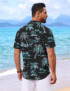 เสื้อเชิ้ตชายหาดแขนสั้นพิมพ์ลายฮาวาย คอปกพับได้ ผ้าโพลีเอสเตอร์ 160 กรัม พรีเมียม คัสตอม พลัสไซส์ สำหรับผู้ชาย ใส่สบายๆ ในฤดูร้อน - Product Image 3