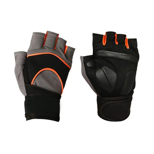 Gants de musculation pour la musculation et les levées de poids, avec paume en cuir renforcé et design demi-doigts. - Product Image 2