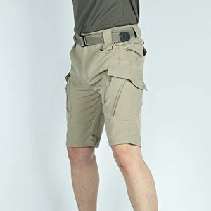 Men's Summer Gym Outdoor Waterproof Casual Cargo Shorts Quick Dry Multi Pocket Elastic Work Trousers Male Tactical Shorts - Product Image 3