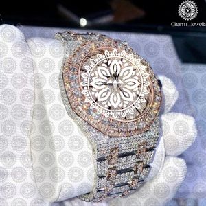 Montre de luxe pour homme Charm Jewels en acier inoxydable, cadran de 40 mm, mouvement mécanique analogique, verre, résistance à l'eau 10 bars, date automatique - Product Image 4