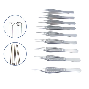 JAMSO INDUSTRIES 1 pieza Pinza para tejidos (dentada/sin dientes) de acero inoxidable, herramientas quirúrgicas oftálmicas, certificación CE Clase I - Product Image 1