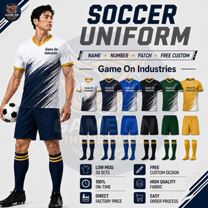 ชุดฟุตบอลแบบซับลิเมชั่นเต็มตัวสำหรับผู้ชาย ชุดเสื้อและกางเกงฟุตบอลแห้งเร็วพร้อมถุงเท้าเข้าชุด รับผลิตตามแบบ OEM ชุดกีฬาสำหรับทีม - Product Image 4
