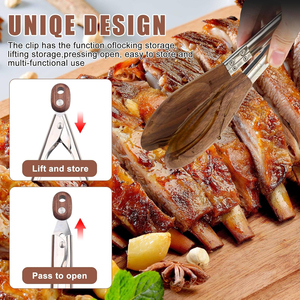 Pinces résistantes à la chaleur pour servir la salade, le pain, la viande, les gâteaux, la glace et pour les besoins de cuisine professionnelle - Product Image 6