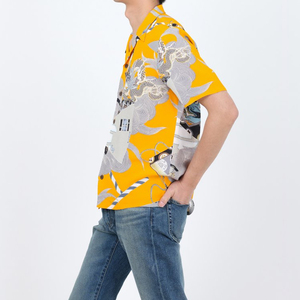 Casual Wear <b>Men</b> Hawaiian <b>T</b> <b>Shirt</b> Top Trend Anti Wrinkle Hot Selling High Quality <b>Summer</b> Custom Logo/Color <b>Men</b> Hawaiian <b>T</b> <b>Shirt</b> - Product Image 3