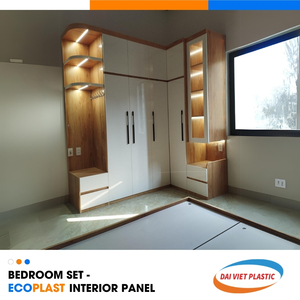 Juego de dormitorio de alto rendimiento Panel interior SPC Fábrica de fabricación de Vietnam - Product Image 1
