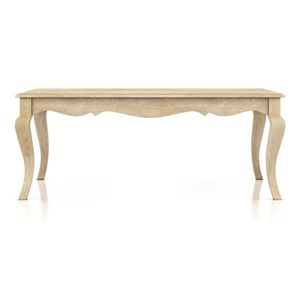 Rectangular Solid Wood Coffee <b>Table</b> <b>White</b> Finish with Smooth Polished Surface and Heavy Duty Structure Contemporary Living Room - Product Image 3