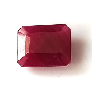 พลอยทับทิมแอฟริกันธรรมชาติ 8.50 กะรัต ทรงเหลี่ยมมรกต - Product Image 2