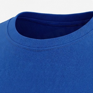 Conjunto Deportivo de 2 Piezas Azul para Mujer, Camiseta de Manga Corta y Pantalones Cortos por Encima de la Rodilla, Cuello Redondo, Secado Rápido, Tejido de Punto, Corte Regular - Product Image 4