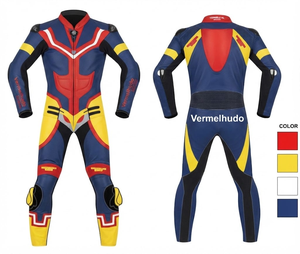 Traje de Carreras Profesional Hecho a Medida en Cuero Vacuno/Canguro con Protección de Nivel 2 - Product Image 1