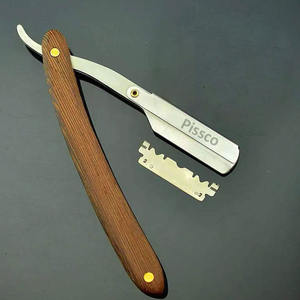 Navaja de Afeitar Recta de Acero Inoxidable, Herramienta de Barbería para Afeitar la Barba y Depilar en Salón - Product Image 2