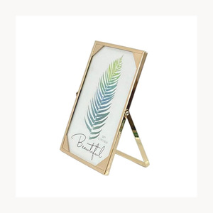 Cadre photo en métal design, élégant, personnalisé, forme rectangulaire moderne, verre durable, cadre photo décoratif - Product Image 4