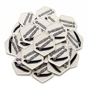 Parche bordado hexagonal negro de sarga para todoterreno, insignia para chasis de buggy, emblema para vehículos todoterreno - Product Image 2