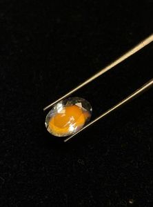 ORANGE <b>FIRE</b> NATURAL AFRICAN RAINBOW MOONSTONE OVAL FOR JEWELRY MAKING. - Product Image 2