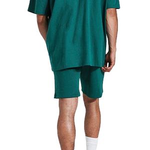 Hot Sale Autumn Streetwear Mens Custom Breathable <b>Polyester</b>/Cotton Two Piece Set T <b>Shirts</b> and Shorts Set 2026 - Product Image 3