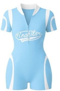 Body Basics <b>Rompers</b> Custom Workout Spandex Bodycon Jumpsuits <b>Women</b> Onesie Zip up One Piece Yoga Fitted Bodysuit <b>Romper</b> for <b>Women</b> - Product Image 5