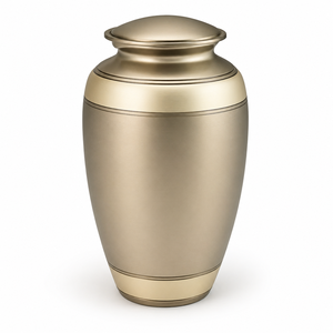 Urna Funeraria de Latón Antigua Original para Cenizas de Adultos, Estilo Americano/Europeo - Product Image 4