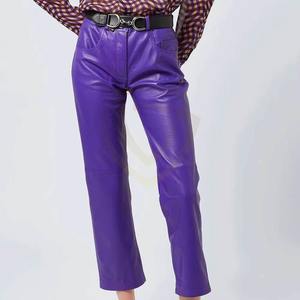 Pantalones de Cuero PU para Mujer, Precio al por Mayor, Frente Plano, Cintura Alta, Color Sólido, Ropa de Invierno - Product Image 4