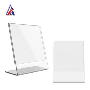 Support de présentation en acrylique en forme de L pour affiches verticales A3, porte-menu, cadre pour brochures, afficheur – Fournisseur OEM B2B de qualité - Product Image 5