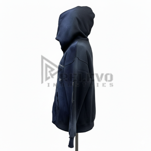 Regular Fit 100% Cotton <b>Plain</b> Fleece <b>Men's</b> <b>Hoodie</b> Custom Wholesale Casual washed zipper <b>Hoodie</b> for <b>Men</b> - Product Image 6