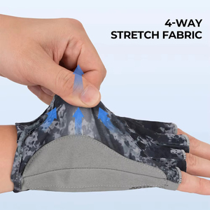 Gants de pêche pour sports de plein air, écologiques, anti-UV, antidérapants, professionnels, avec poignet réglable, bon produit, gants de pêche - Product Image 6