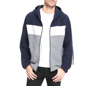 High Quality Wholesale <b>Thick</b> Denim <b>Fleece</b> Sherpa <b>Jacket</b> with Front Pockets Cotton Shell Customizable Options for Men - Product Image 3
