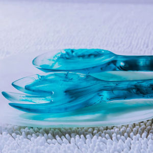 Ensemble de couverts modernes en résine transparente pour salade, fourchettes de haute qualité pour la découpe du fromage, ustensiles de cuisine - Product Image 1